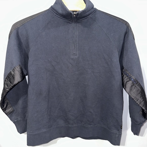 National Geographic Other - National Geographic Mens Quarter Zip Pullover Sweatshirt Navy Blue L 35N730T41